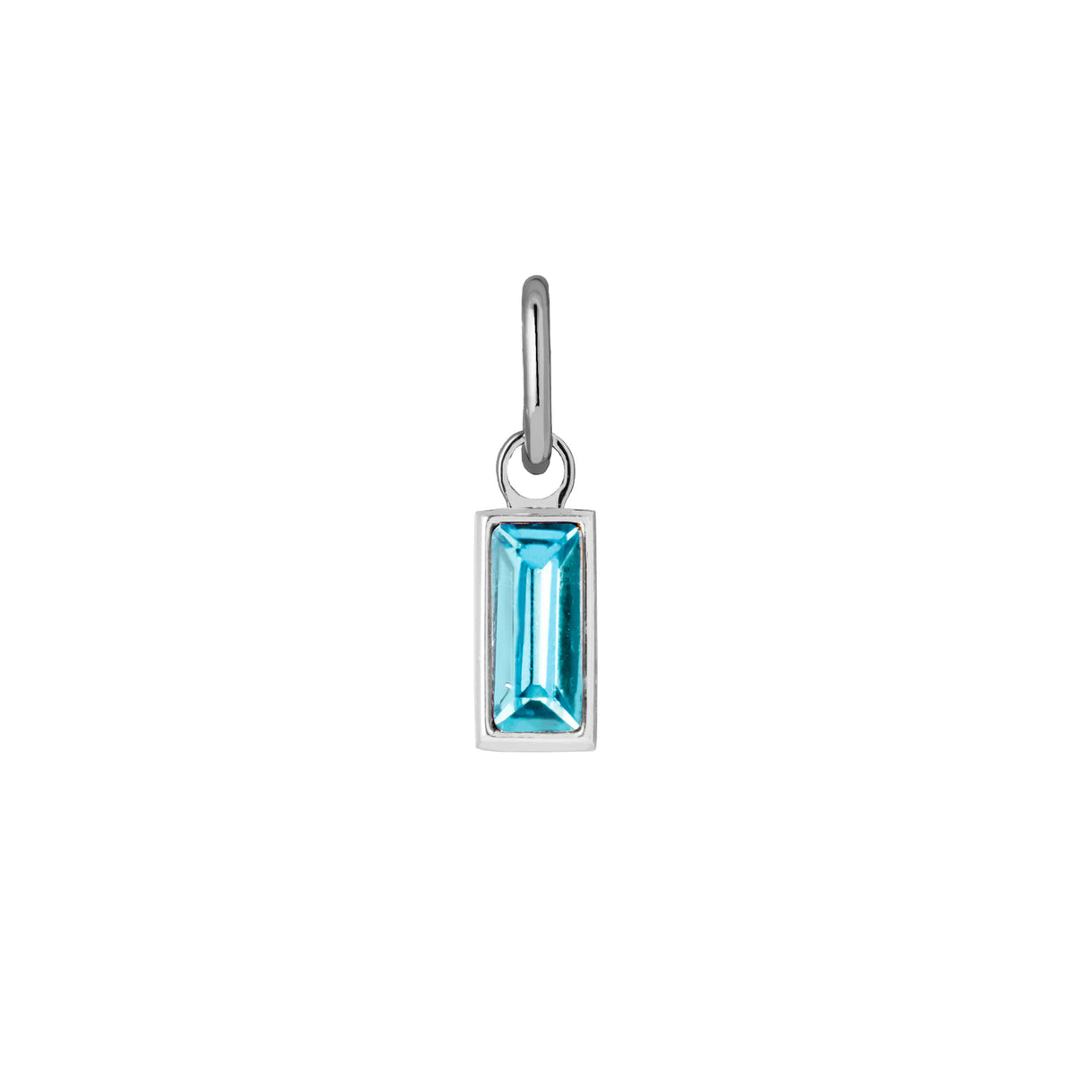 Aura charm birthstone silver - Zirconia stones
