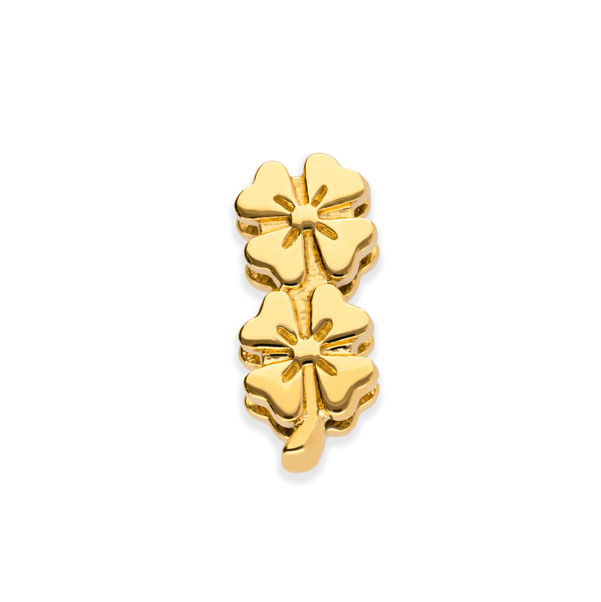 Mesh charm flowers gold - Stainless steel