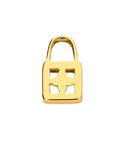 Mesh charm padlock gold - Stainless steel