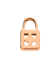 Mesh charm padlock rosé gold - Stainless steel