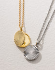 Sunray locket gold