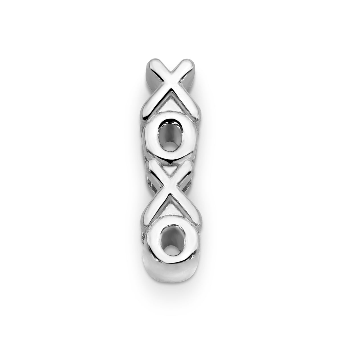 Mesh charm xoxo silver - Stainless steel