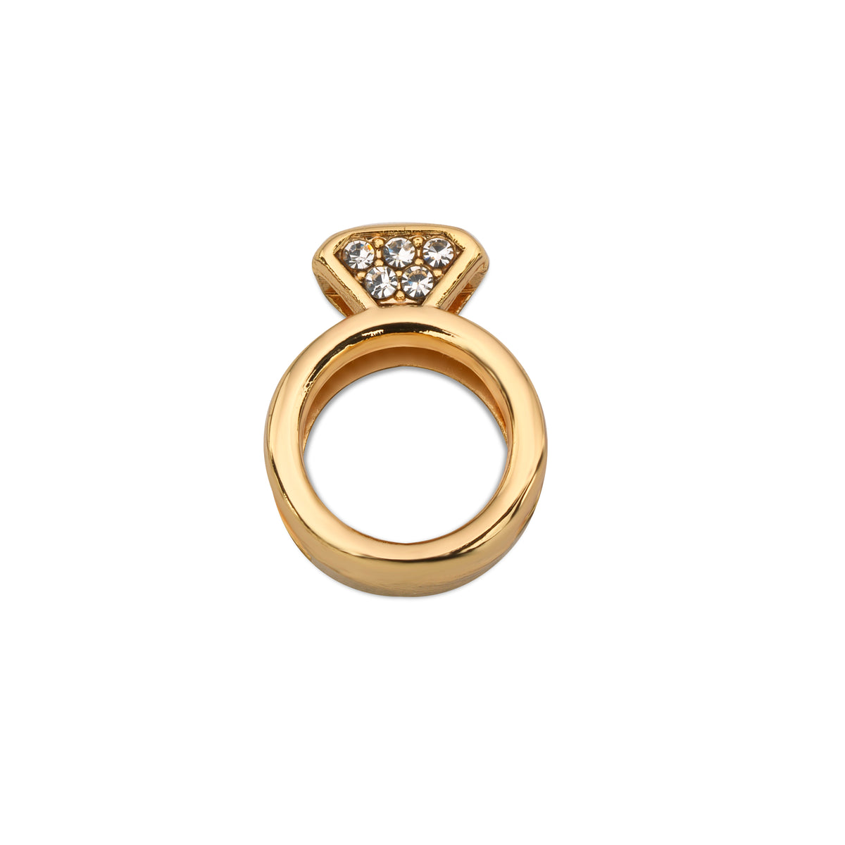 Mesh charm engagement gold - Stainless steel