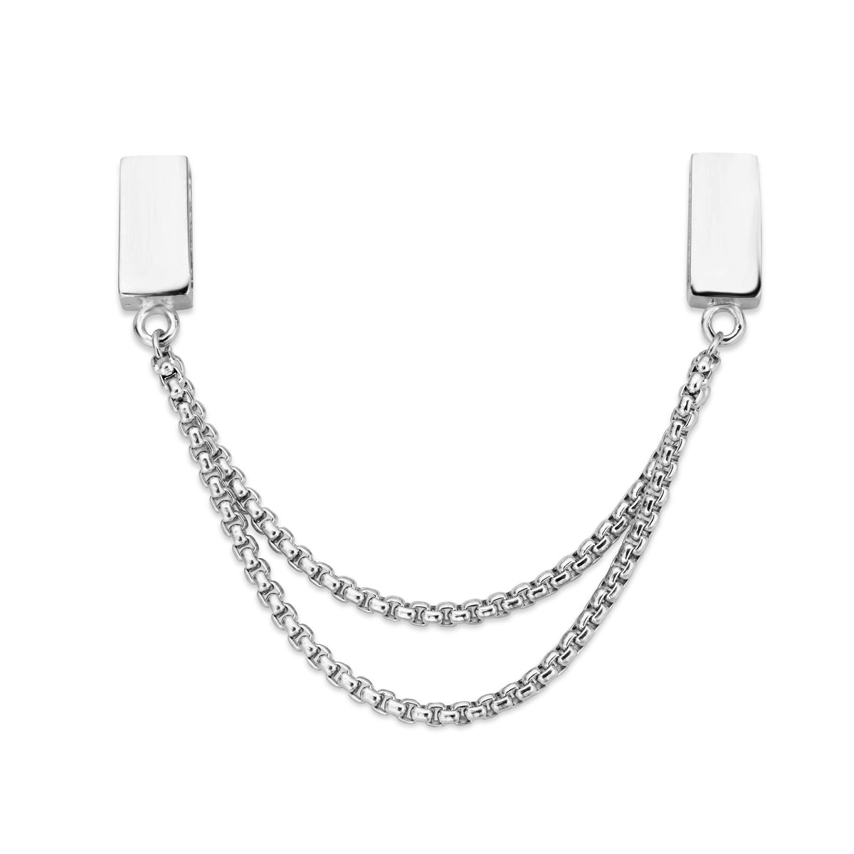 Mesh charm mom silver - Stainless steel
