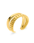 Duo ring gold - Stainless steel