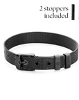 Mesh bracelet black - Adjustable