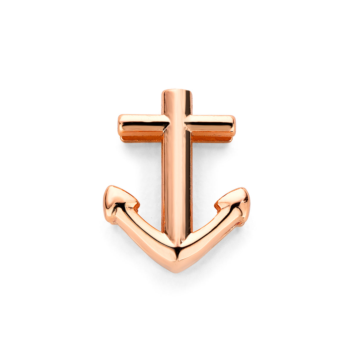 Mesh charm anchor rosé gold - Stainless steel