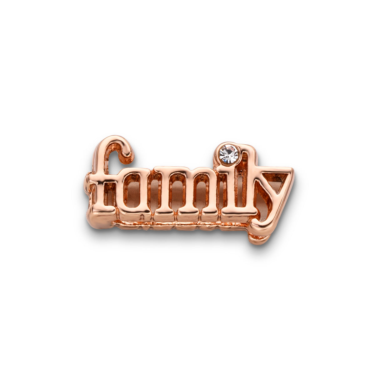 Mesh charm family rosé gold - Stainless steel