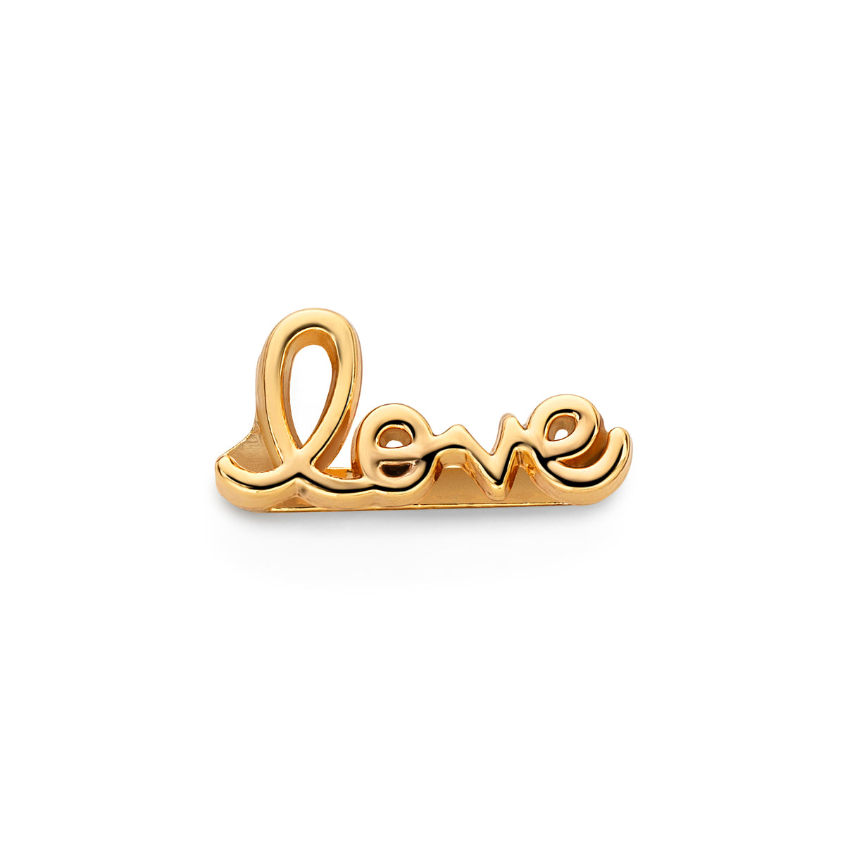 Mesh charm love gold - Stainless steel