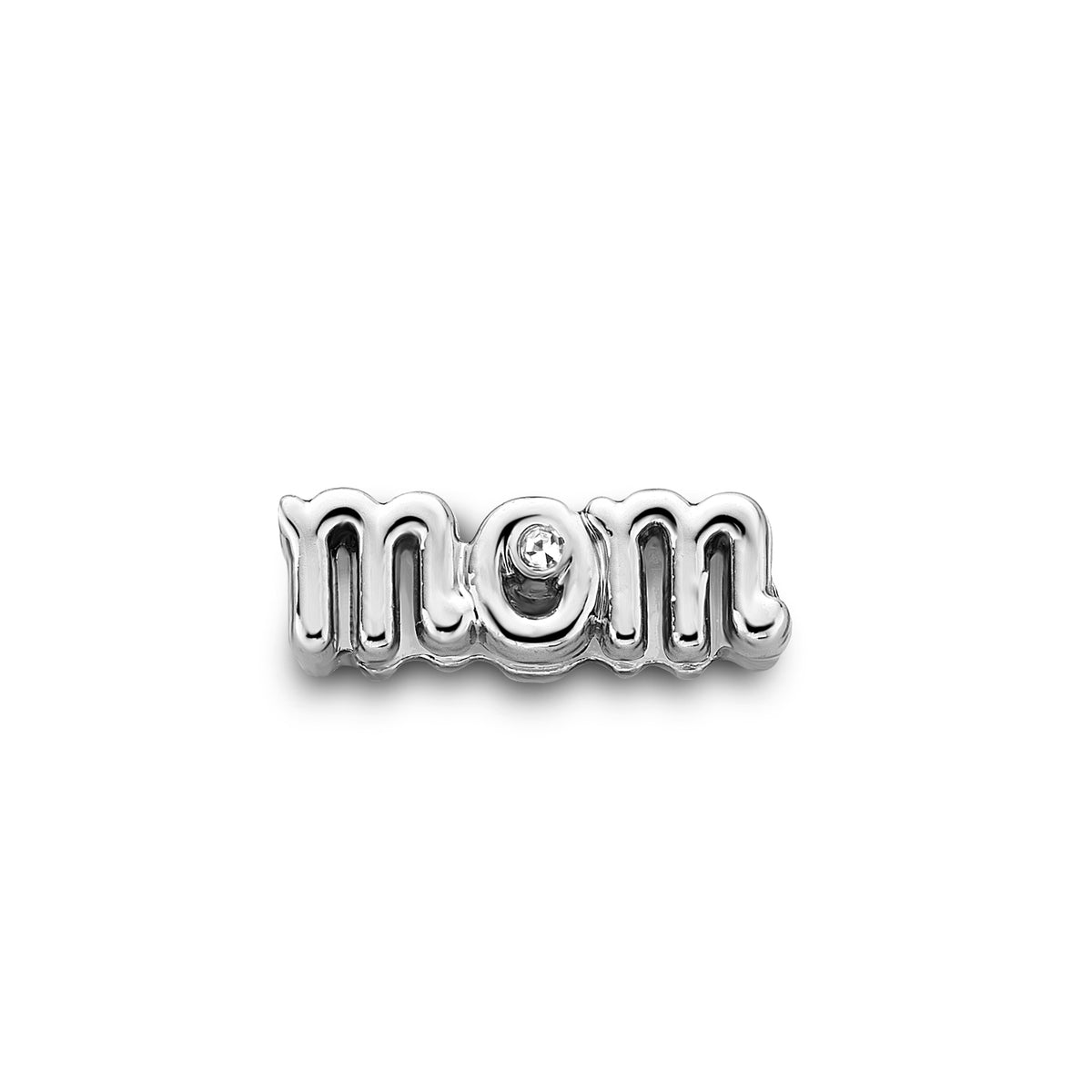 Mesh charm mom silver - Stainless steel