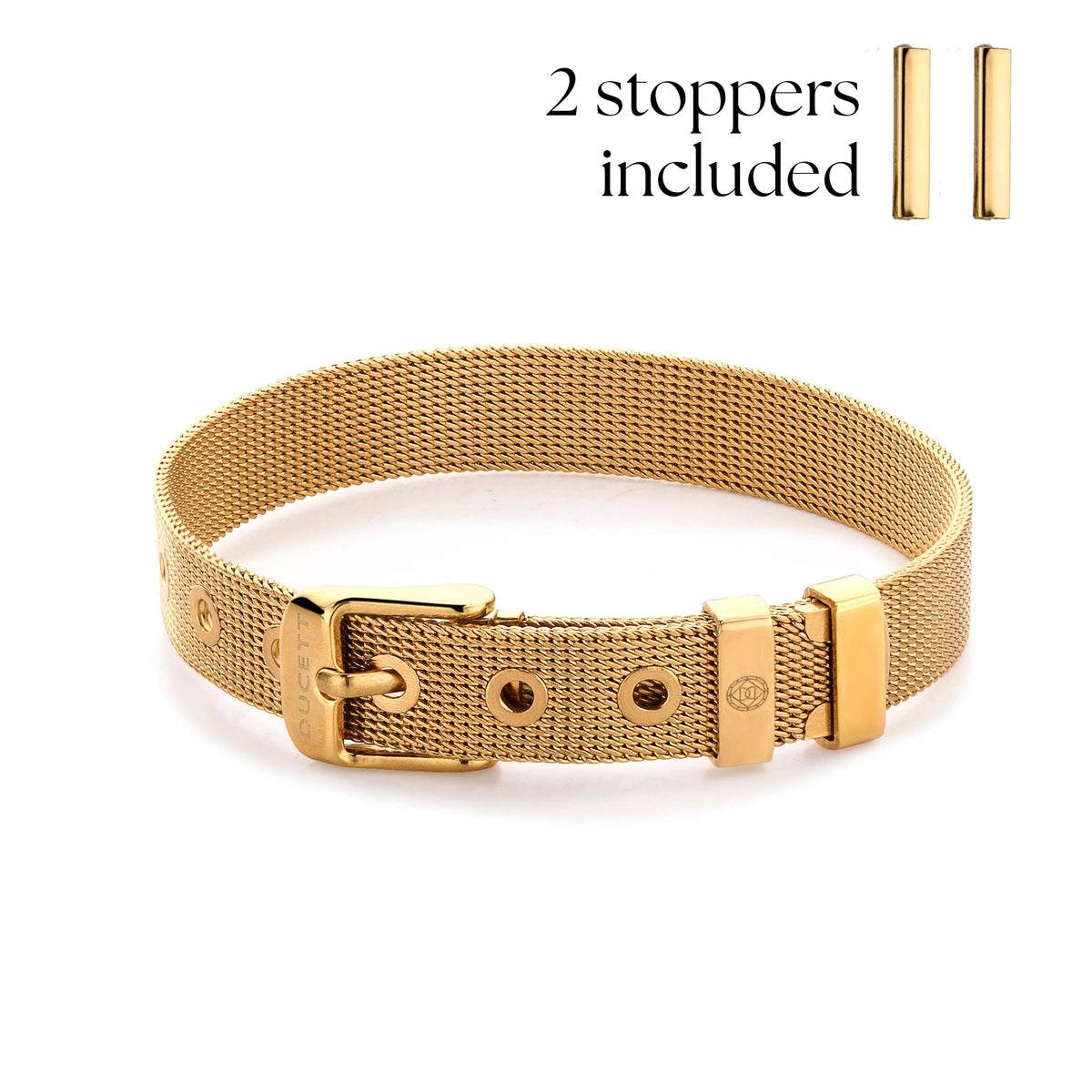Mesh bracelet gold - Stainless steel