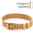 Mesh bracelet gold - Stainless steel