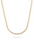 Snake necklace rosé gold - Stainless steel