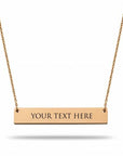 Bar necklace rosé gold - Personalized
