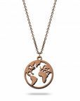 World necklace coffee - Stainless steel
