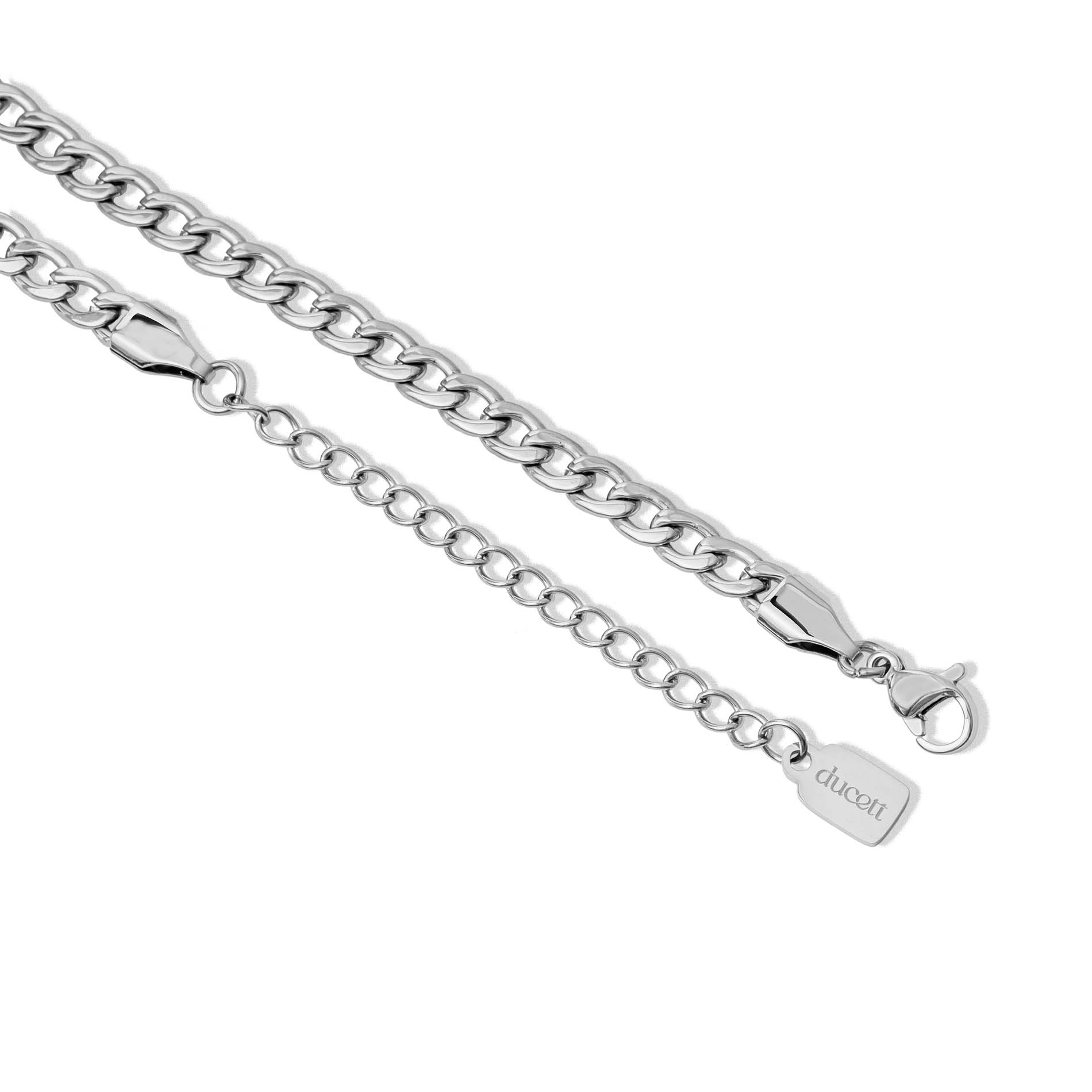 Letter & birthstone necklace - Stainless steel