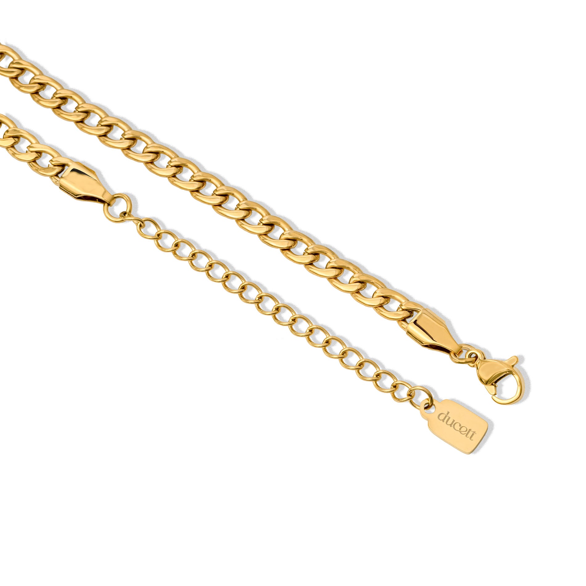 Letter & birthstone necklace - Stainless steel