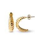 Croissant earring gold - Stainless steel