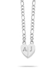 Magnetic heart silver - Personalized