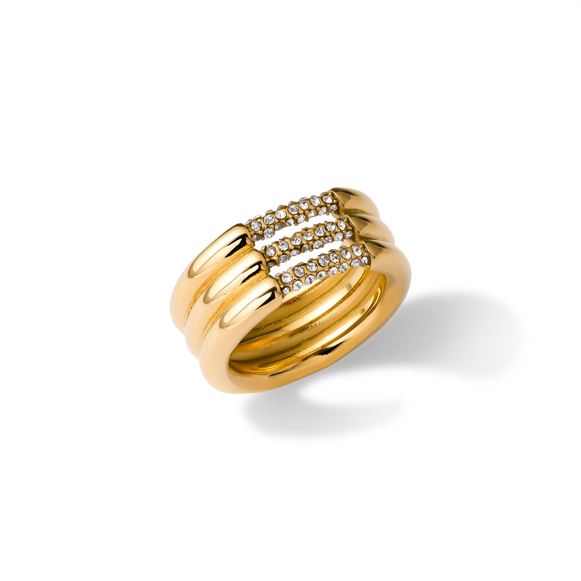 Nilea ring gold - Stainless steel