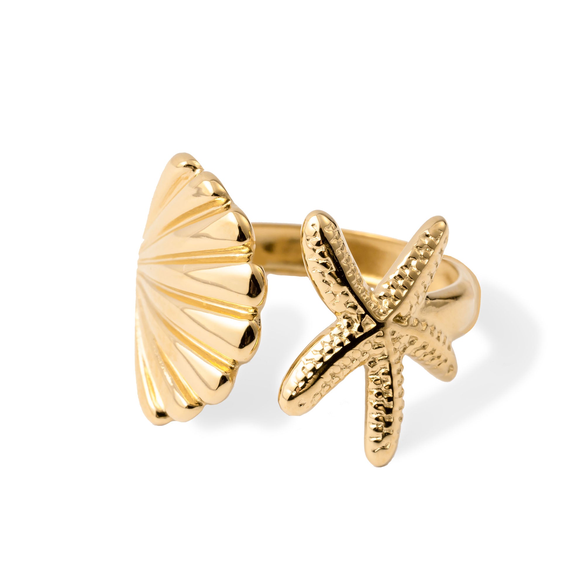 Ocean ring gold - Adjustable