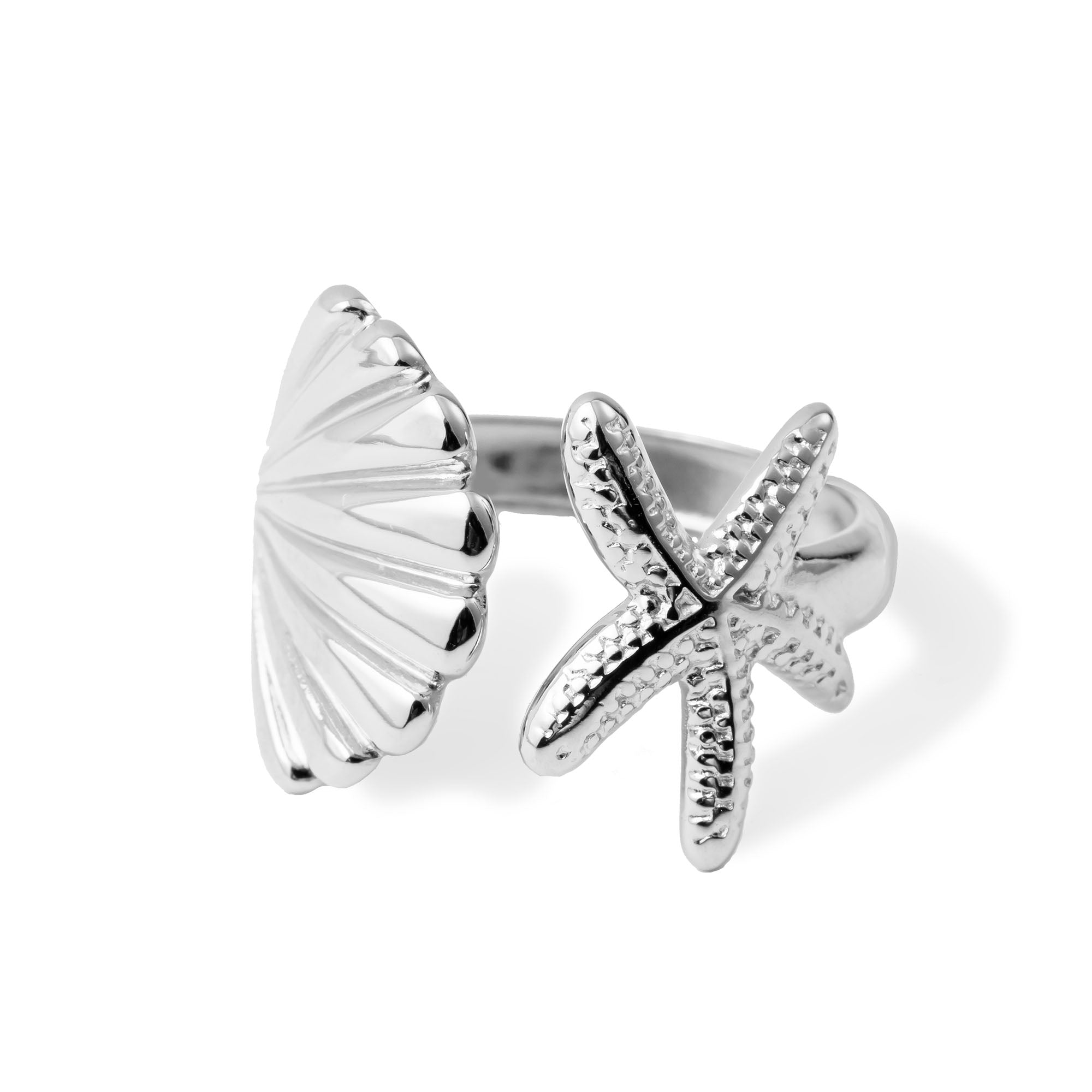 Ocean ring silver - Adjustable