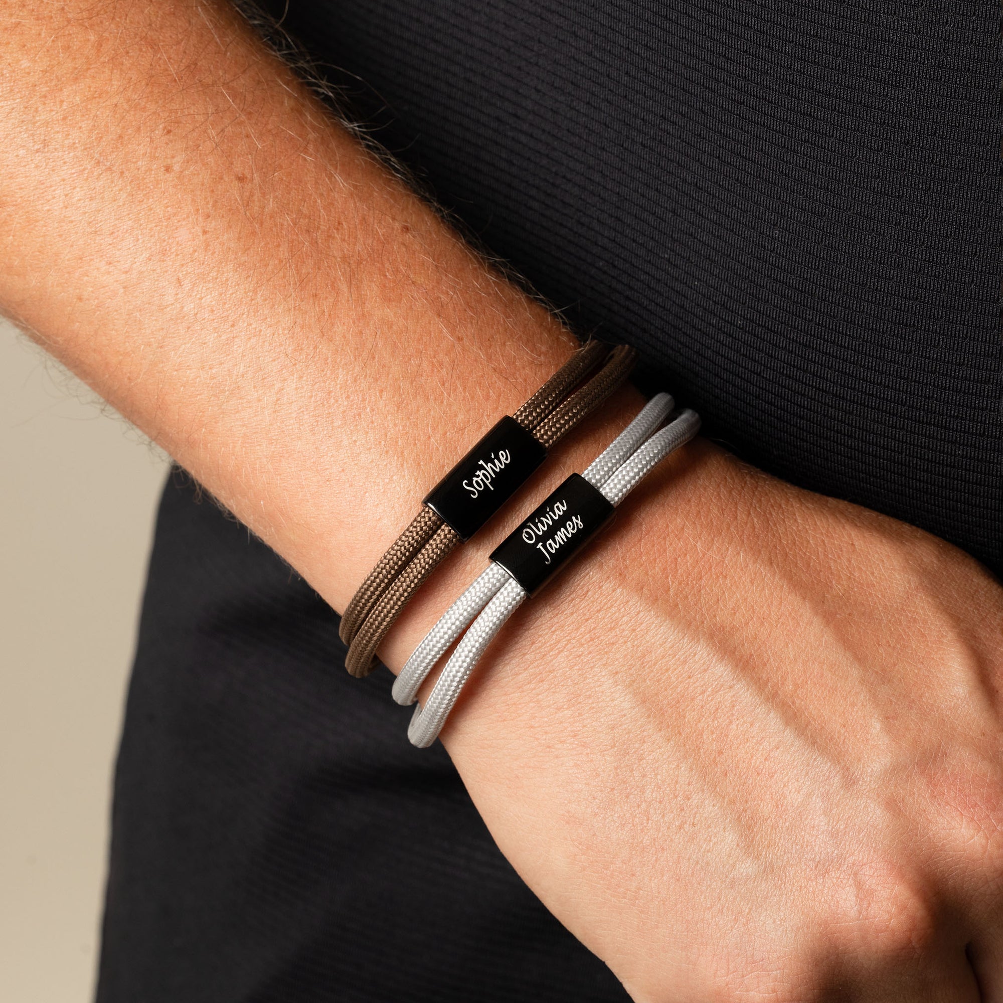 Rope bracelet grey