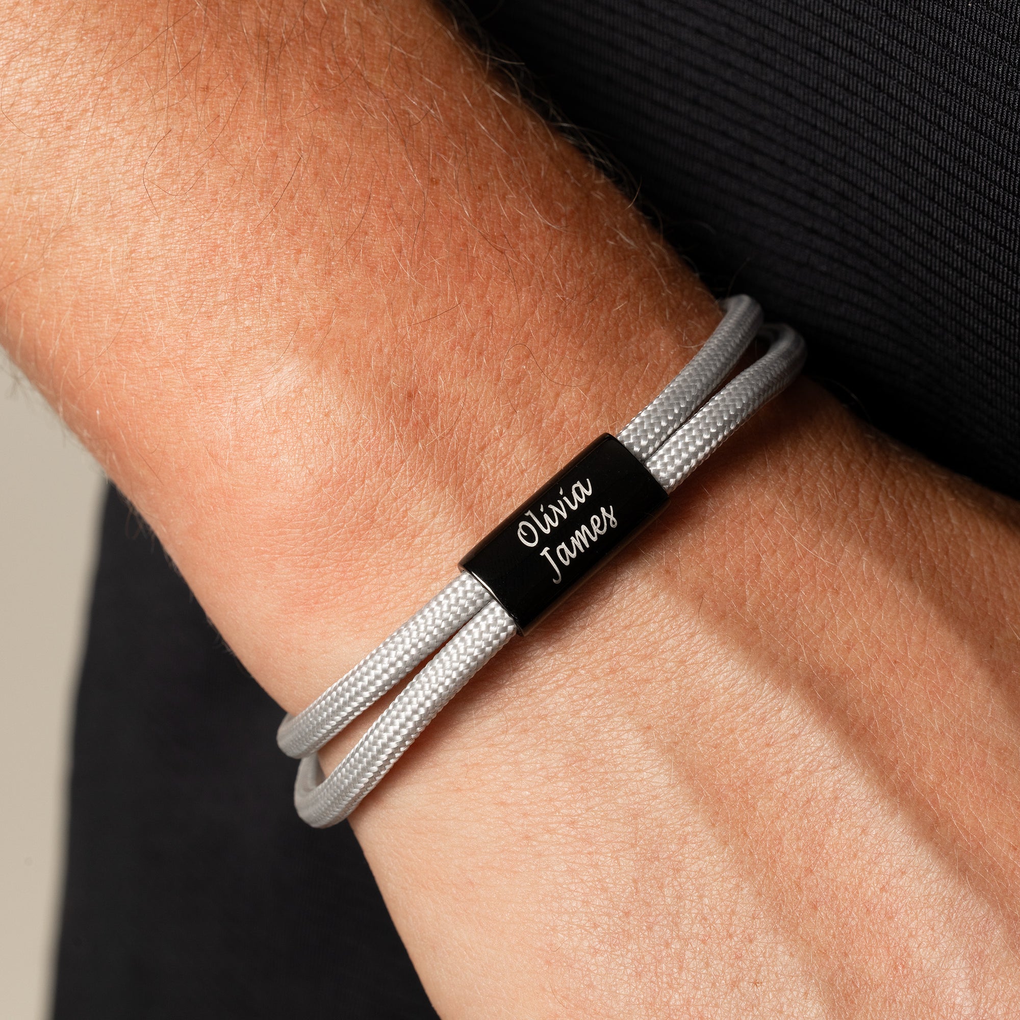 Rope bracelet grey