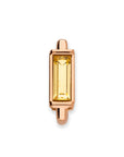 Mesh charm topaz rosé gold - Stainless steel