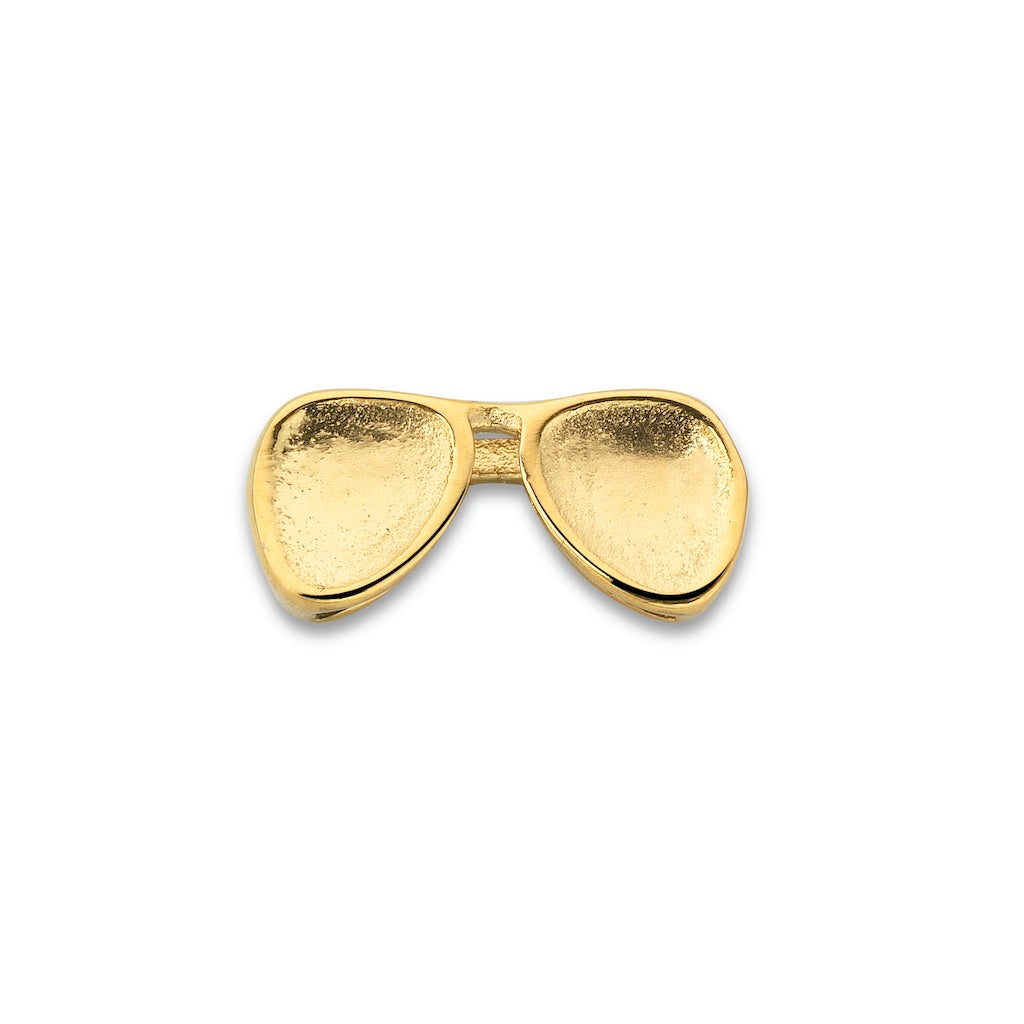Mesh charm sunglasses gold - Stainless steel