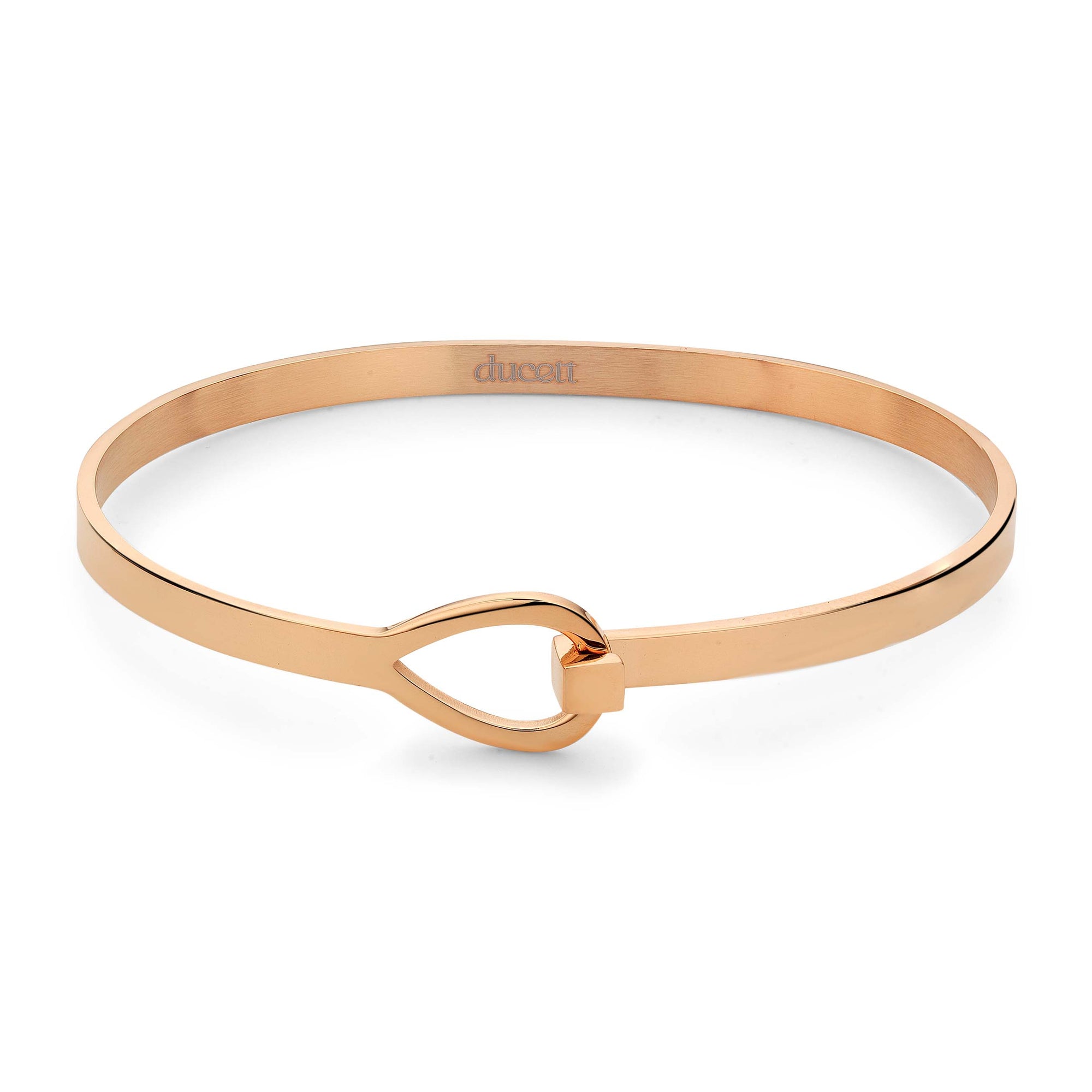 Bangle loop rosé gold - Stainless steel
