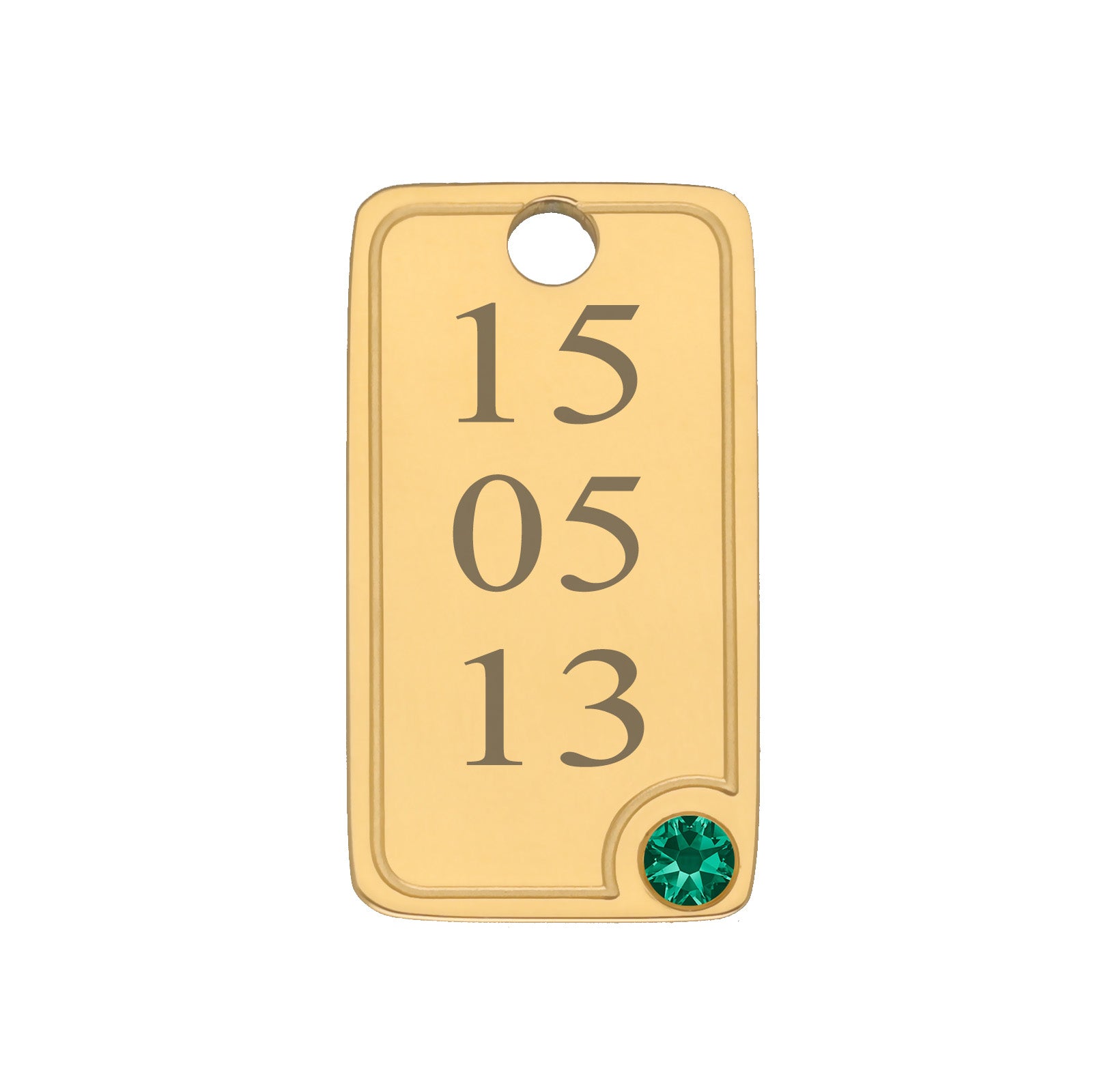 Date tag gold - Personalized