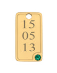 Date tag gold - Personalized