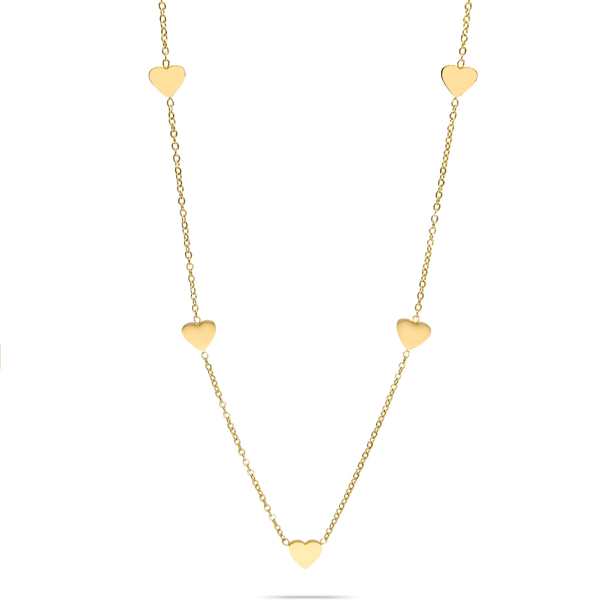 Choker heart gold - Stainless steel