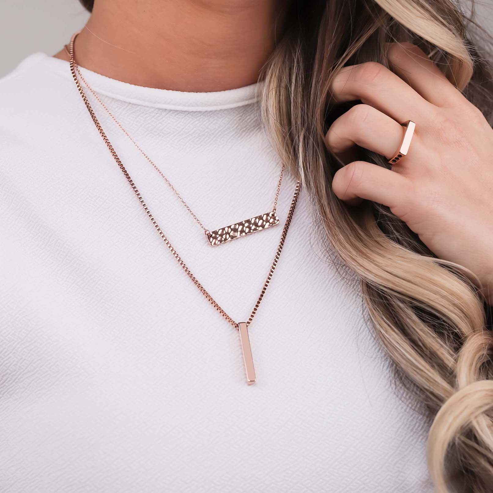 Noir bar rosé gold - Stainless steel