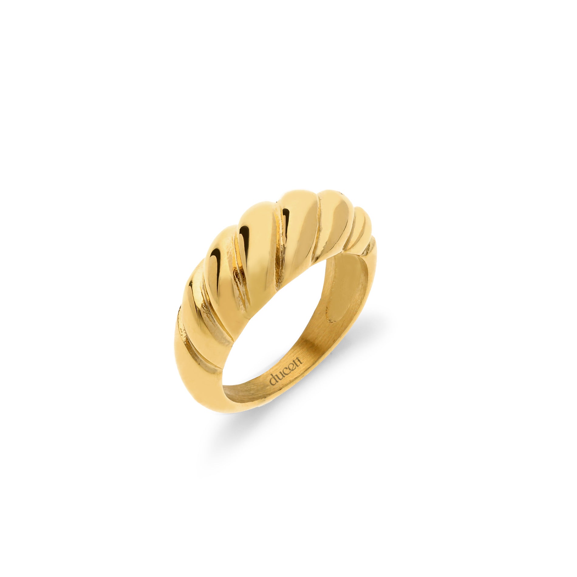 Croissant ring gold - Stainless steel
