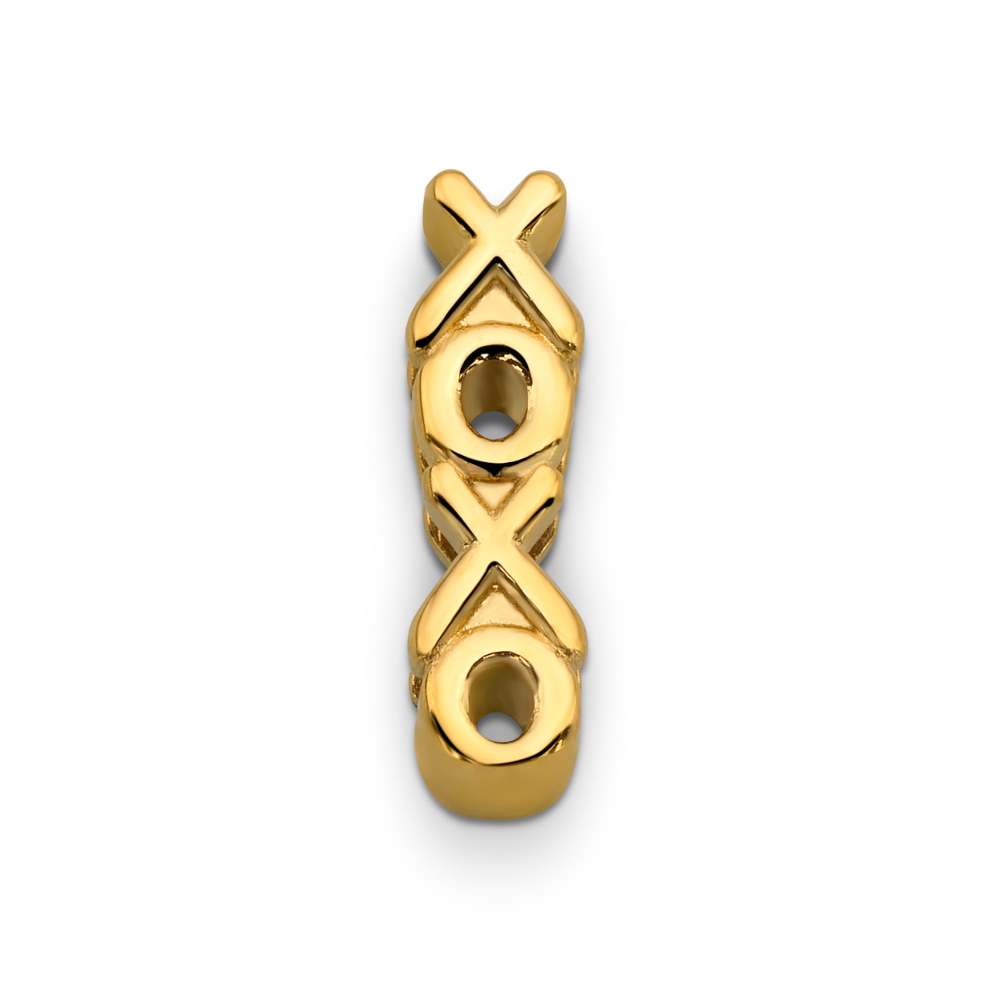 Mesh charm xoxo gold - Stainless steel