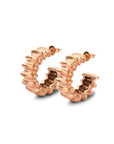 Wave earring rosé gold - Stainless steel