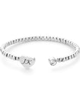 Heart ball bangle silver - Personalized