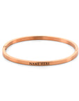 Name bangle rosé gold - Personalized