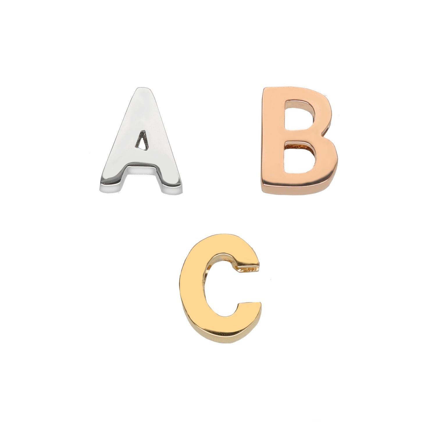 Letter charms - Stainless steel