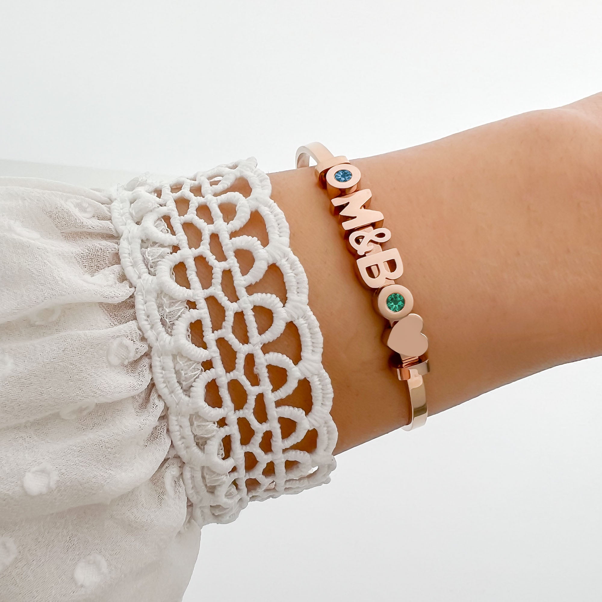 Letter bangle - Stainless steel