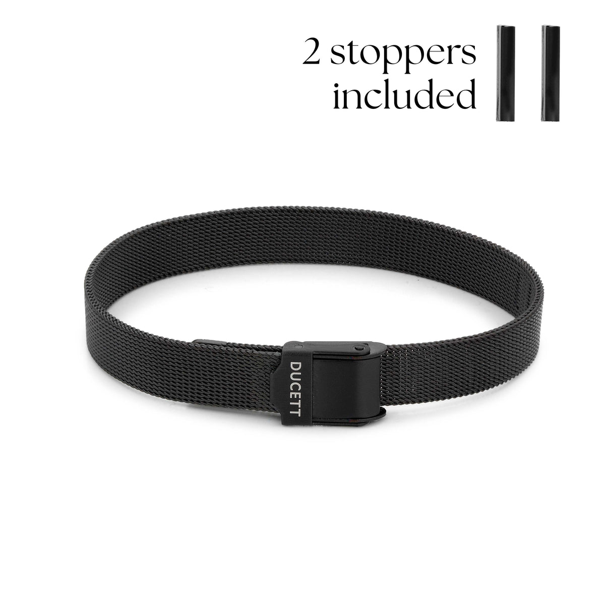 Mesh bracelet black luxe - Personalized