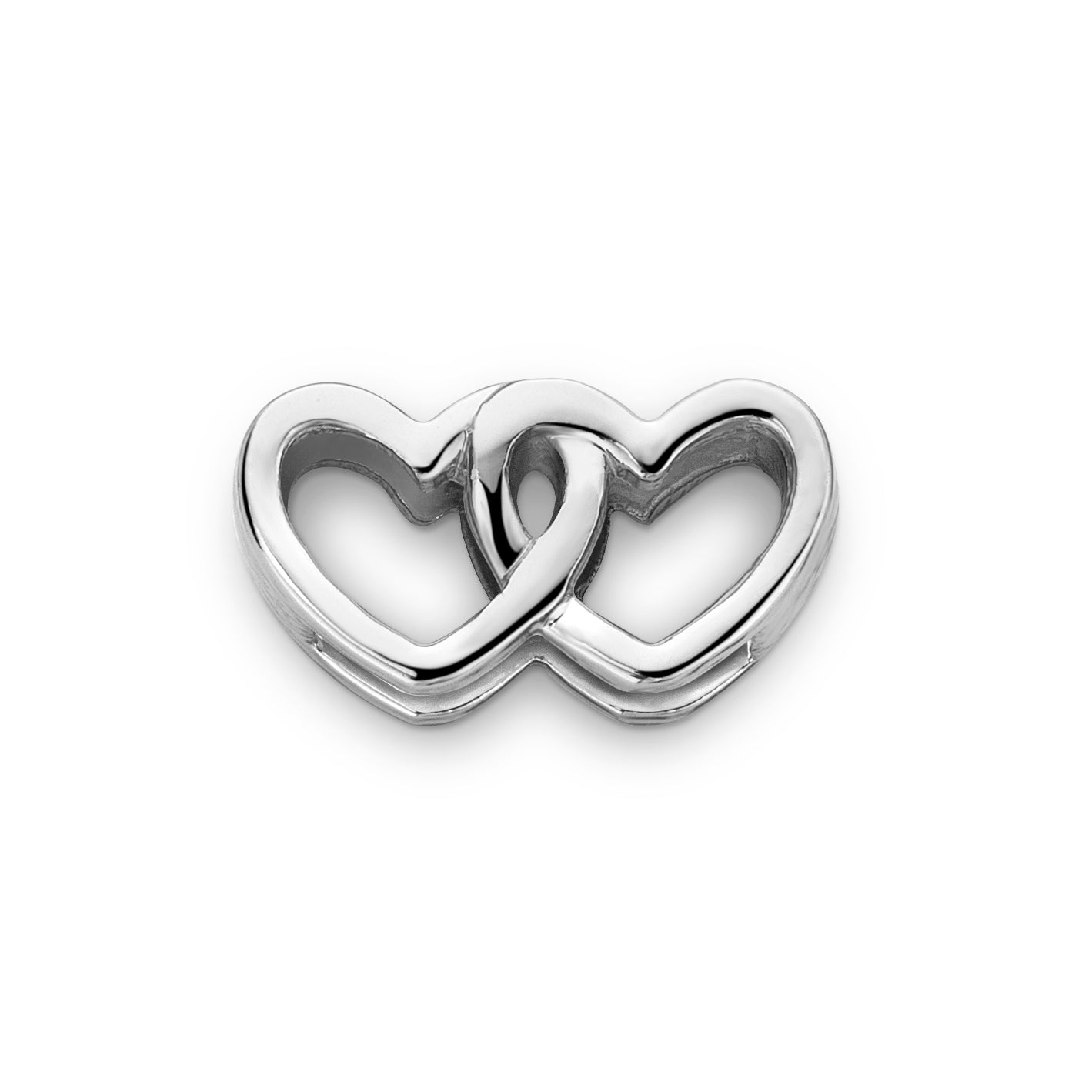 Mesh charm 3 stones silver - Stainless steel