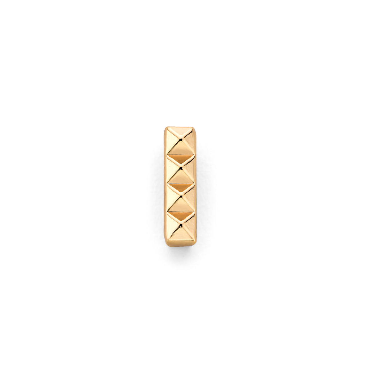 Mesh charm studs gold - Stainless steel