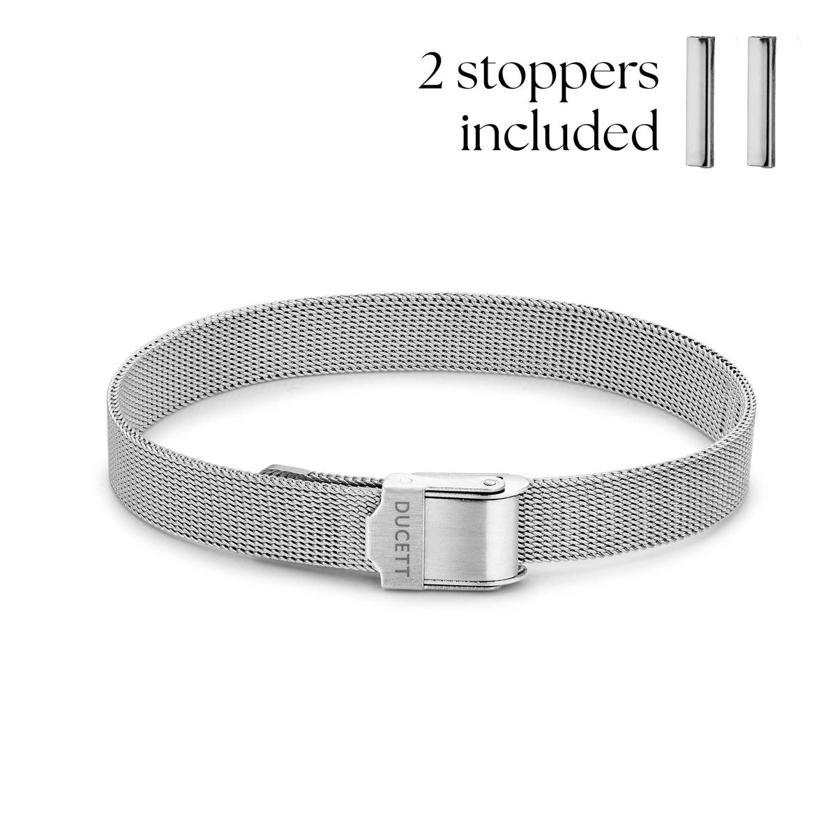 Mesh bracelet silver luxe - Personalized
