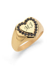 Noir heart gold - Personalized