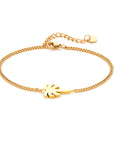 Palm tree bracelet gold - Stainless steel