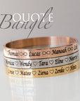Quote bangle - Stainless steel