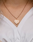 Seashell heart & tag - Stainless steel